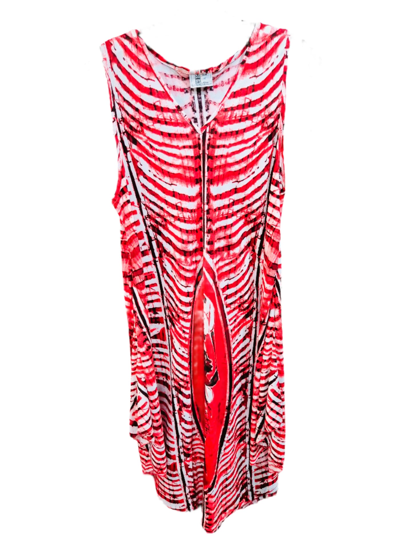 Red Tie Dye Sundress