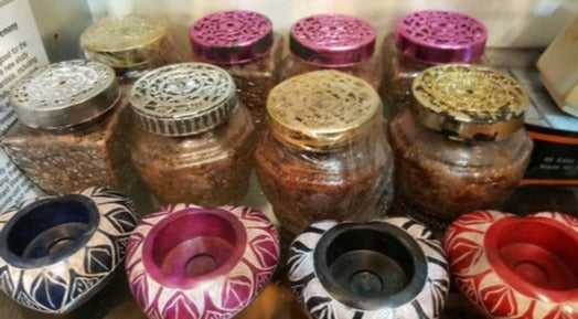 African Thiouraye Incense Glass Jar