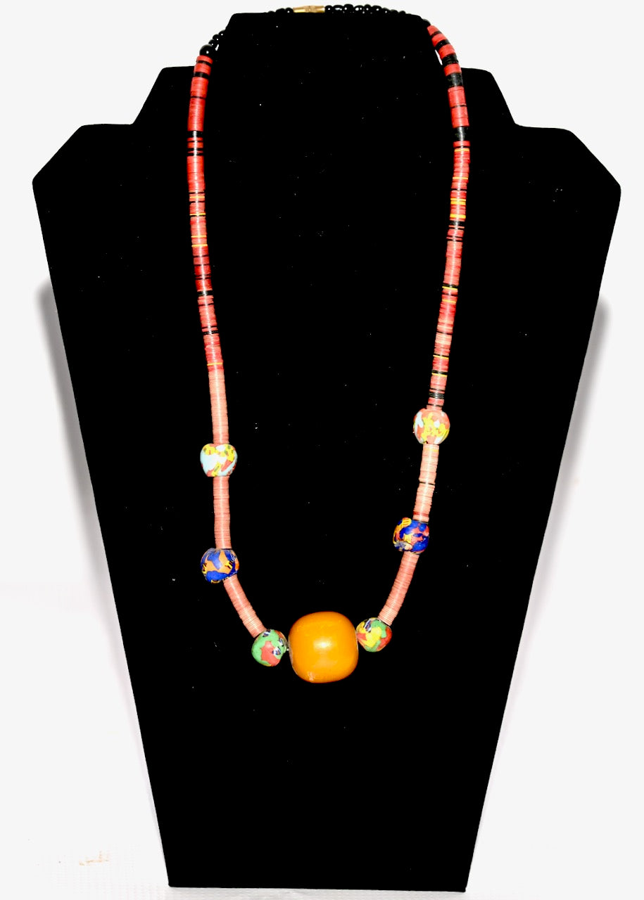 African Trading Beads Necklace