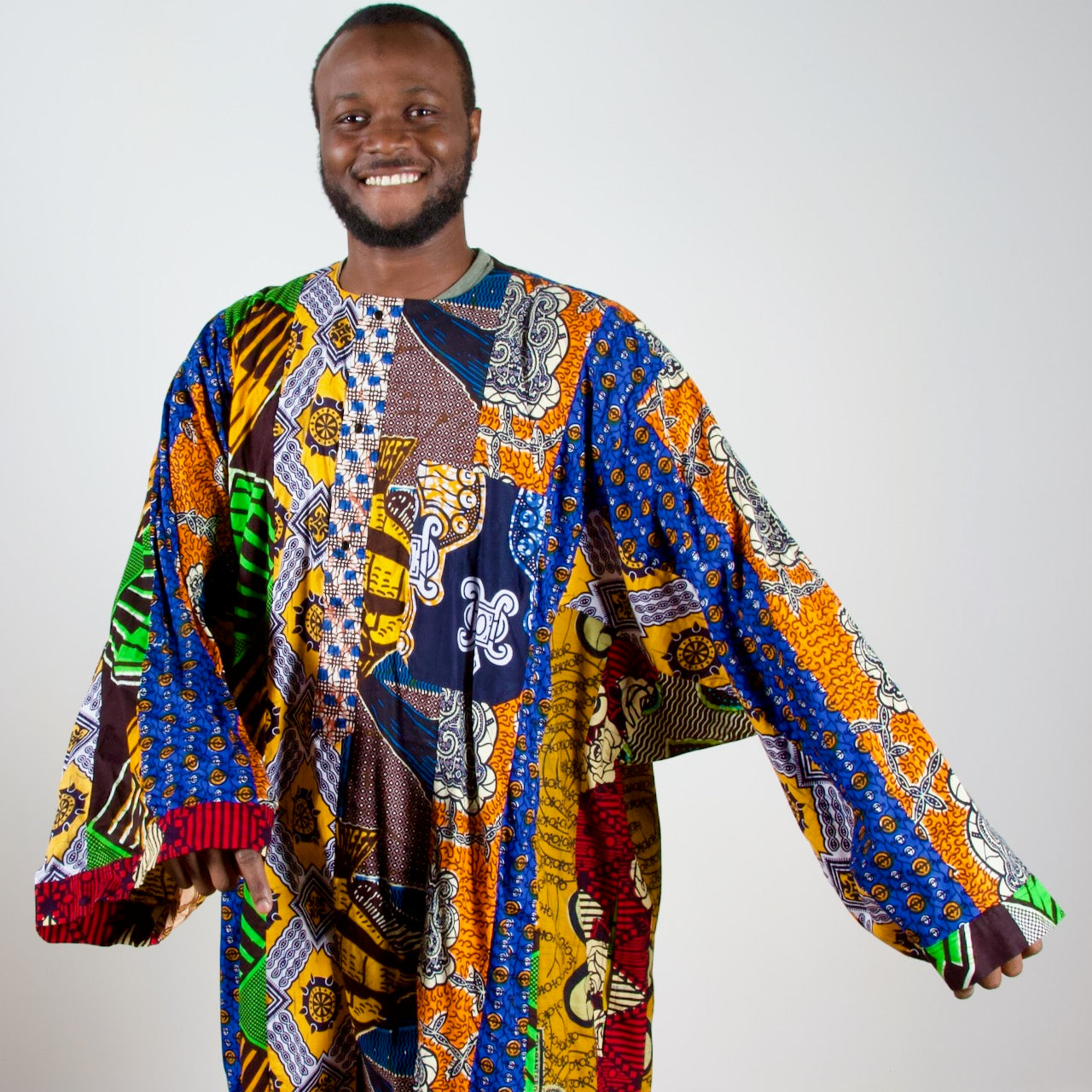Baye Fall Suit Patchwork