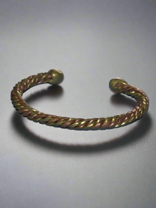 Copper Zinc Tight Braided Adjustable Bracelet