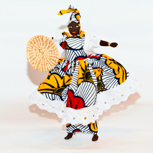 Accessorised African Doll