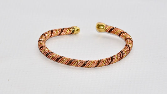 Filigree Copper Zinc Adjustable Bracelet